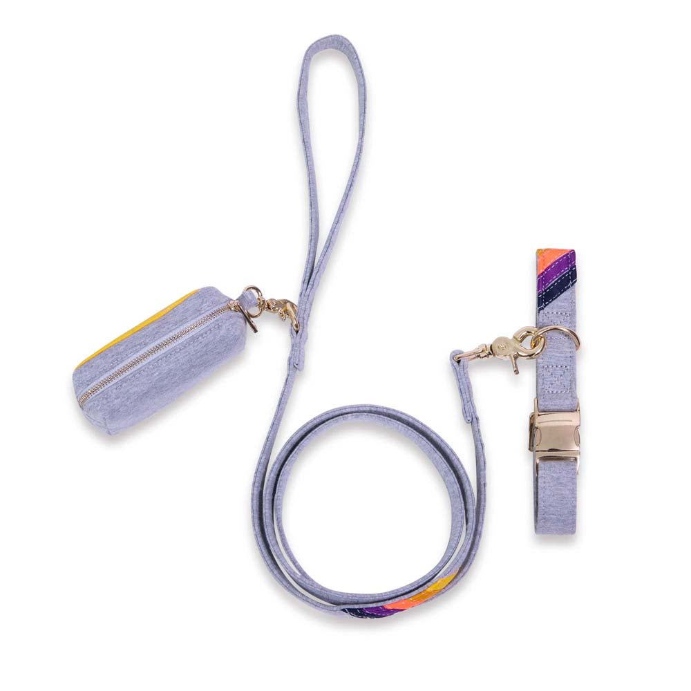 Gray Vintage Sunset Poop Bag Holder