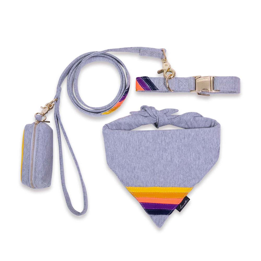 Gray Vintage Sunset Poop Bag Holder