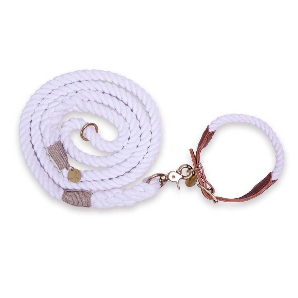 White Rope Dog Leash